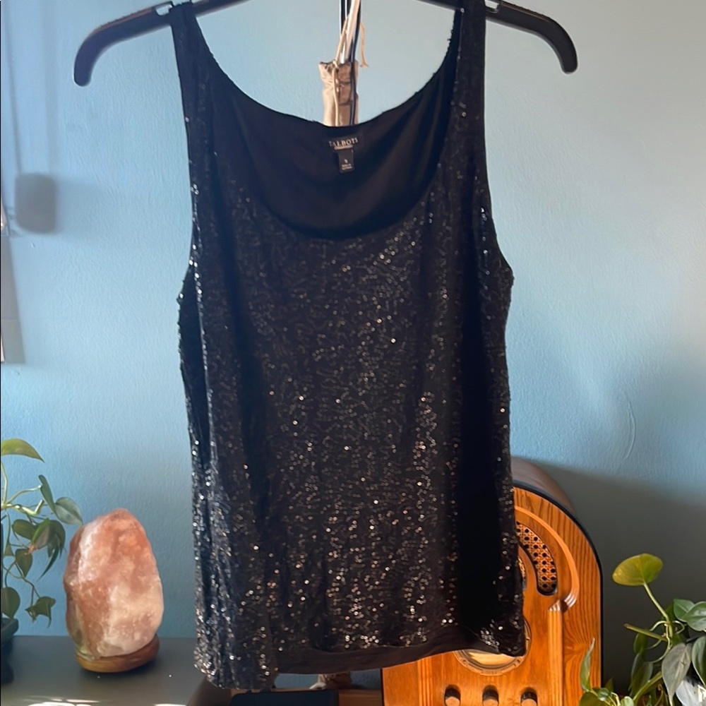 Talbots sequin-encrusted tank!